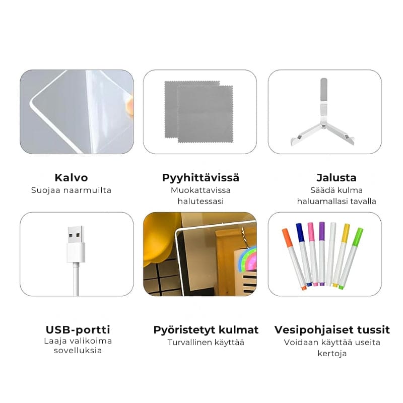 Hohtava LED-piirtotaulu
